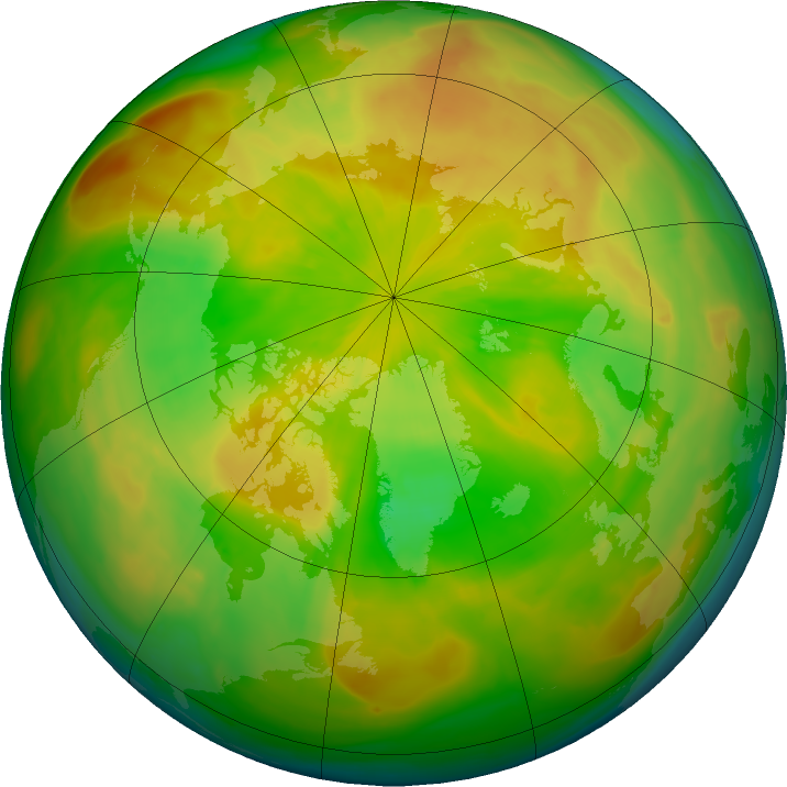 Arctic ozone map for 12 May 2016
